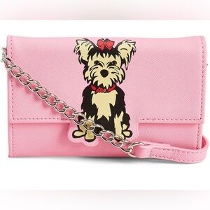 Marc Tetro Yorkie Yorkshire Terrier Dog Puppy Zip Around Wristlet Wallet